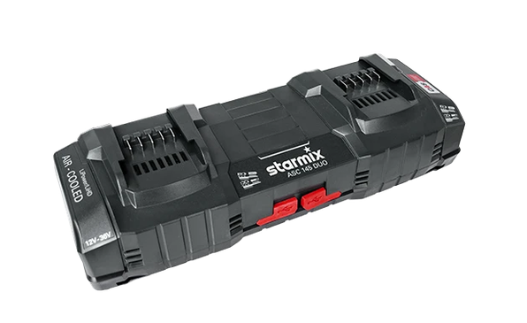 Starmix Schnellladegerät ASC 145 DUO (für Li-Ion-Akkus 12-36V) EU Stecker