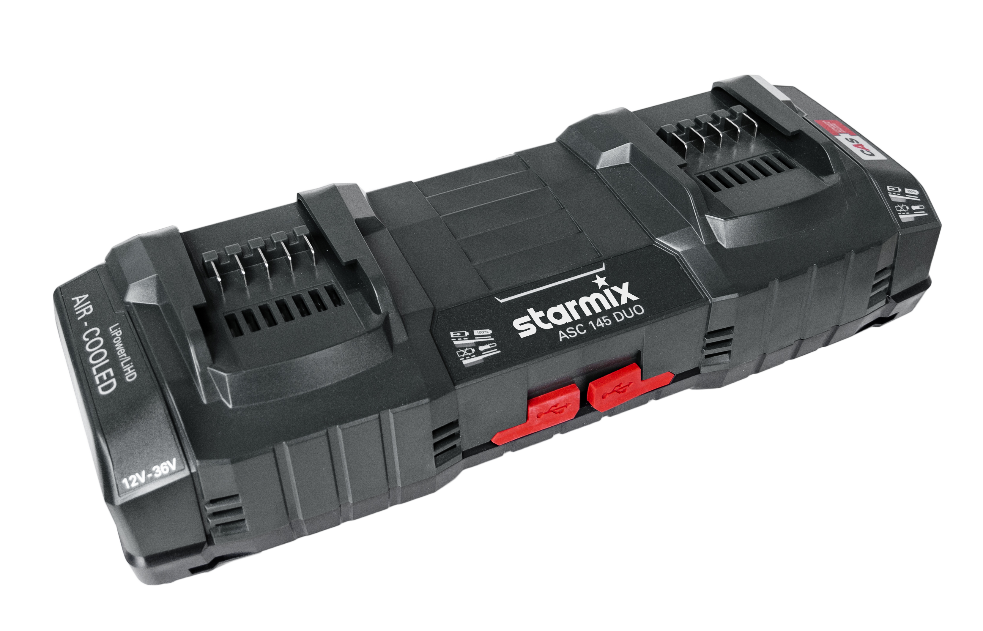 Starmix Schnellladegerät ASC 145 DUO (für Li-Ion-Akkus 12-36V) EU Stecker